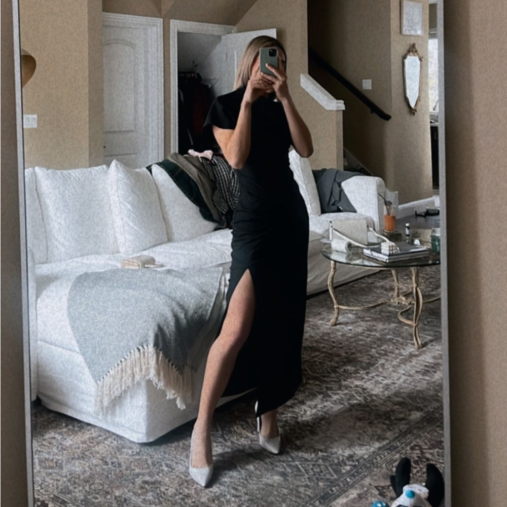 Zara draped sheath dress
